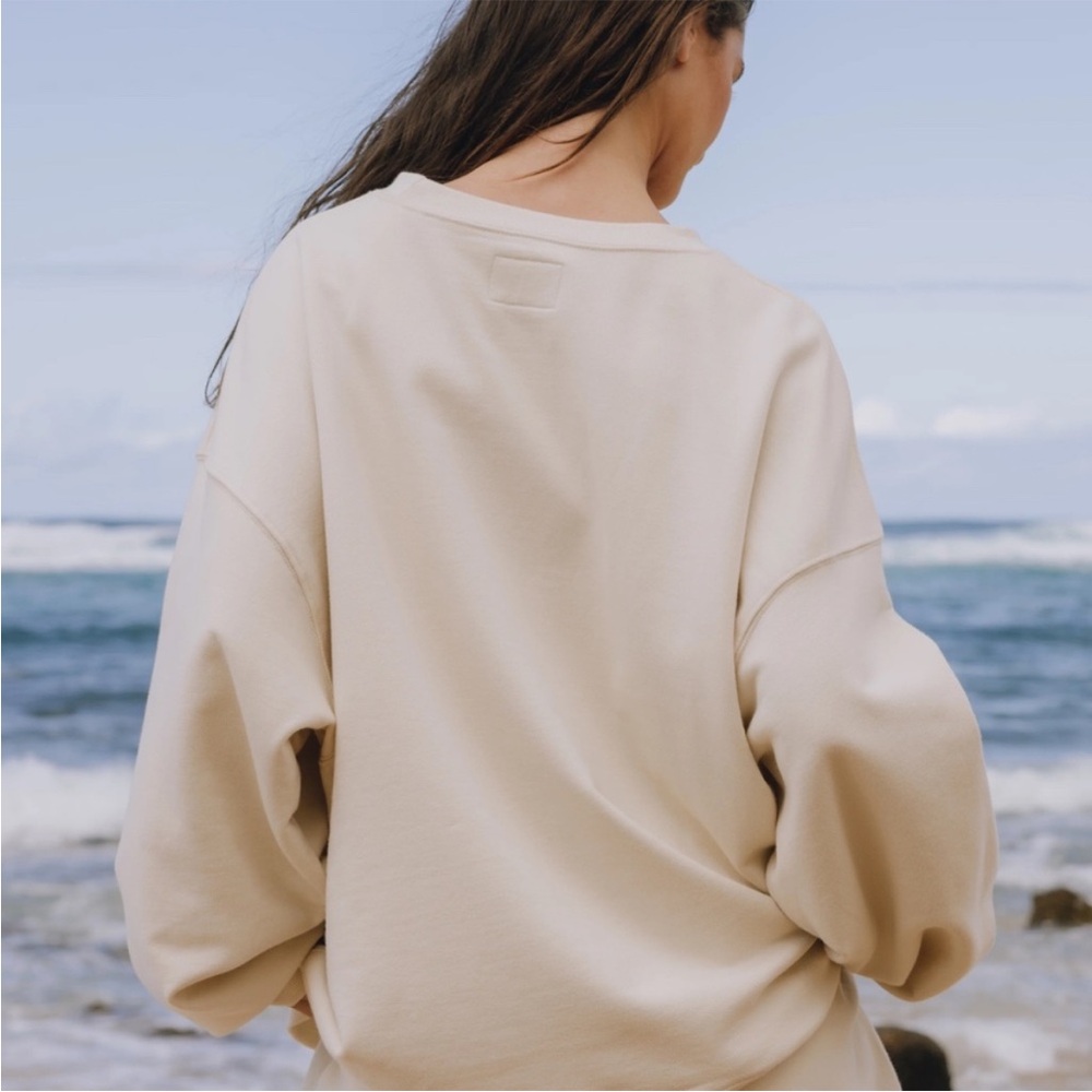 Cream Daily Drills Crewneck XS/S